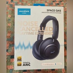 Soundcore by Anker Space Q45 Wireless Adaptive Noise Cancelling Headphones Blue